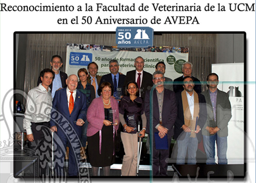 Reconocimiento a la Facultad de Veterinaria de la UCM en el 50 Aniversario de AVEPA